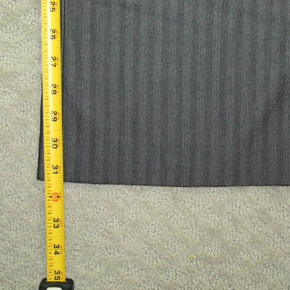 Express Size 8 Editor Pants Gray Pin Stripe Flare… - image 5